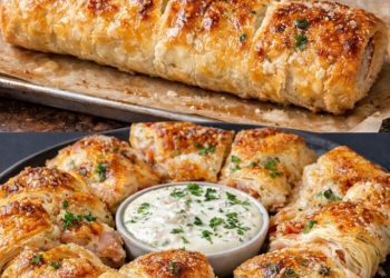 Absolut köstlich, Blätterteigtaschen mit Schinken und Kase