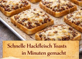 Superschnelle Hackfleisch-Toasts
