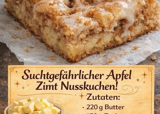 Achtung der macht suchtig, Apfel Zimt Nusskuchen