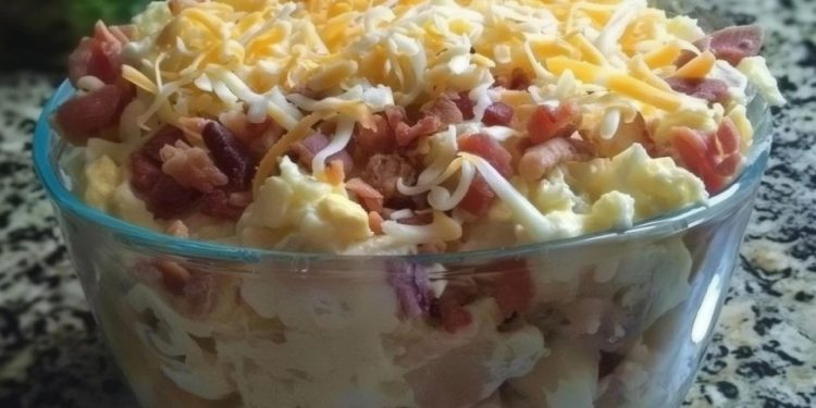 Gefüllter Ofenkartoffelsalat