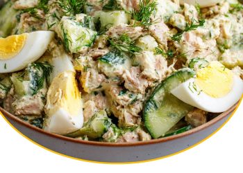 Eier-Gurken-Thunfischsalat – frisch, eiweißreich & in Minuten fertig