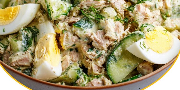 Eier-Gurken-Thunfischsalat – frisch, eiweißreich & in Minuten fertig