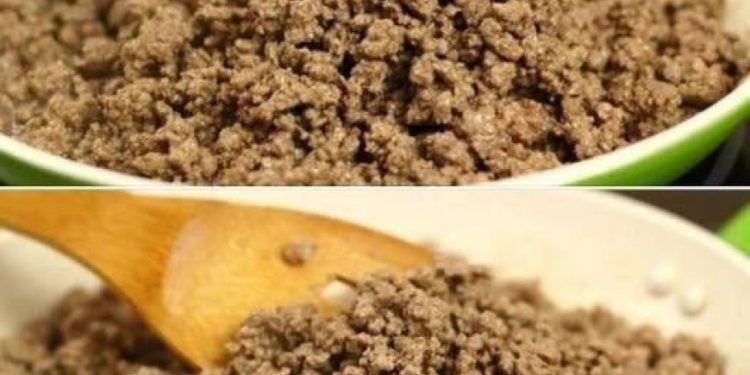 Sollte man Hackfleisch abspülen?