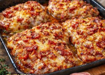 Ofenschnitzel mit Speck