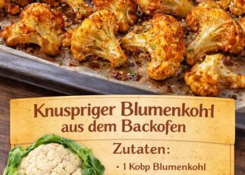 Voll lecker, Knuspriger Blumenkohl aus dem Backofen!