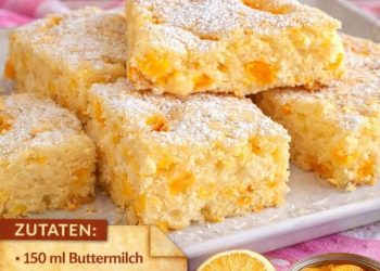 15 Minuten Buttermilch Mandarinen Kuchen!