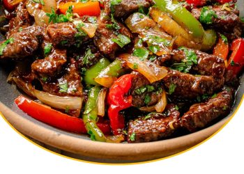 Chinesisches Rindfleisch mit Paprika & Zwiebeln – zart, würzig & in Minutenschnelle aus dem Wok