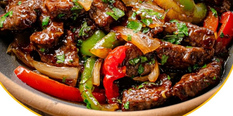 Chinesisches Rindfleisch mit Paprika & Zwiebeln – zart, würzig & in Minutenschnelle aus dem Wok