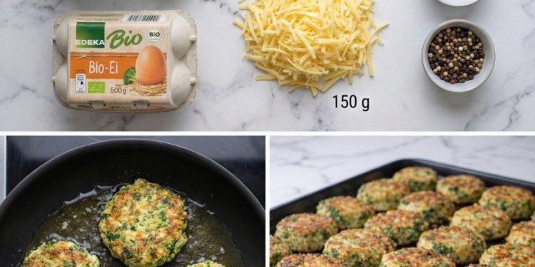 Brokkoli Käse Puffer zum Abnehmen