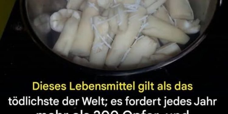 Es gilt als das tödlichste Nahrungsmittel der Welt und tötet jedes Jahr mehr als 200 Menschen – und dennoch konsumieren wir es weiterhin