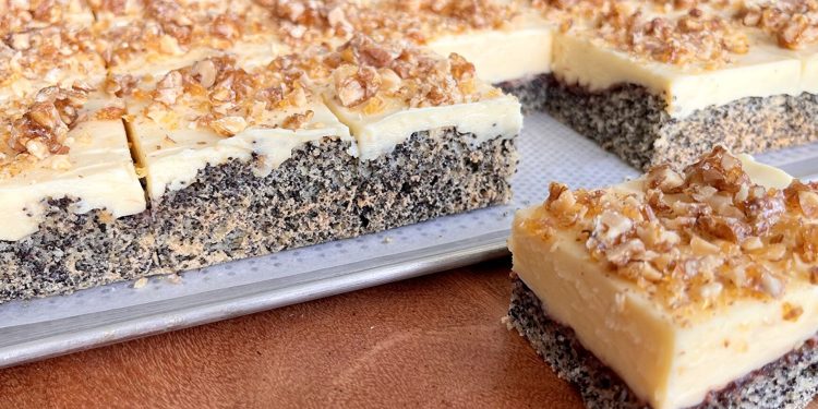 Mohnkuchen ohne Boden