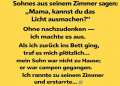 Ich bin um 3 Uhr morgens aufgewacht, um Wasser zu holen…