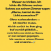 Ich bin um 3 Uhr morgens aufgewacht, um Wasser zu holen…