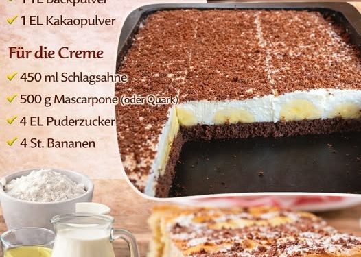 Bananenkuchen mit 500g Msacarpone der all verruckt macht