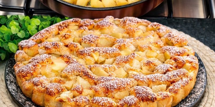 Apfelkuchen mit nur 3 Äpfel und in 10 Minuten, er macht mich verrückt