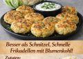 Besser als Schnitzel: Schnelle Frikadellen mit Blumenkohl