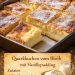 Quarkkuchen vom Blech mit Vanillepudding ein echter Klassiker