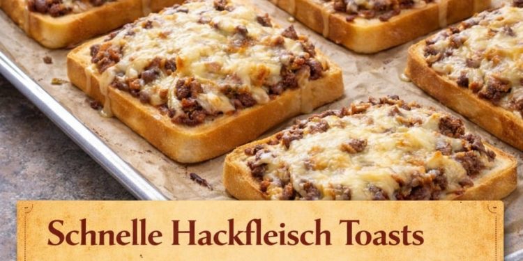 Superschnelle Hackfleisch-Toasts