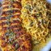 Garlic Parmesan Chicken Spaghetti in würziger Cajun-Sahnesauce