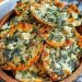 Mediterrane Spinat- und Feta-Käse-Crisps