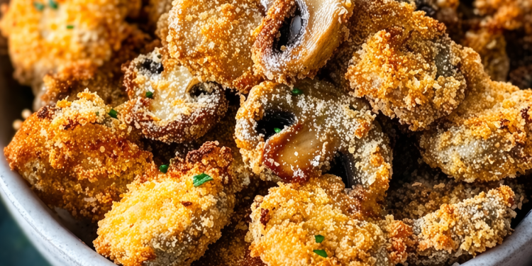 Knusprige Knoblauch-Pilz-Häppchen (Keto)