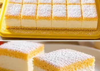 Zitrone Schnitten mit Mascarpone in 15 Minuten