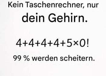 95 % der Menschen machen diese Berechnungen falsch…