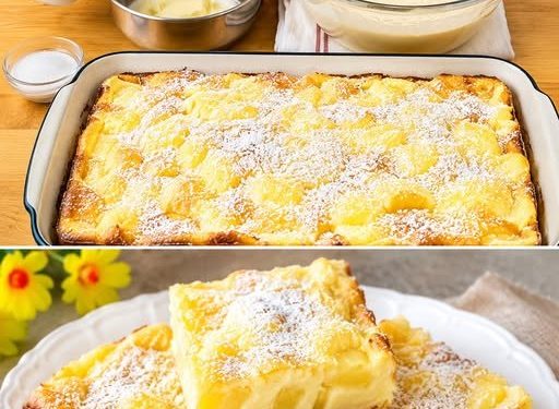 Apfel Puddingkuchen einfach Fantastisch!