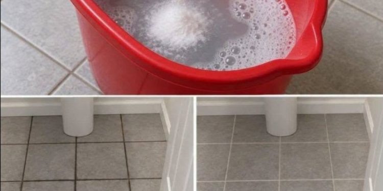 Wie man schwarze Flecken aus Bodenfugen entfernt